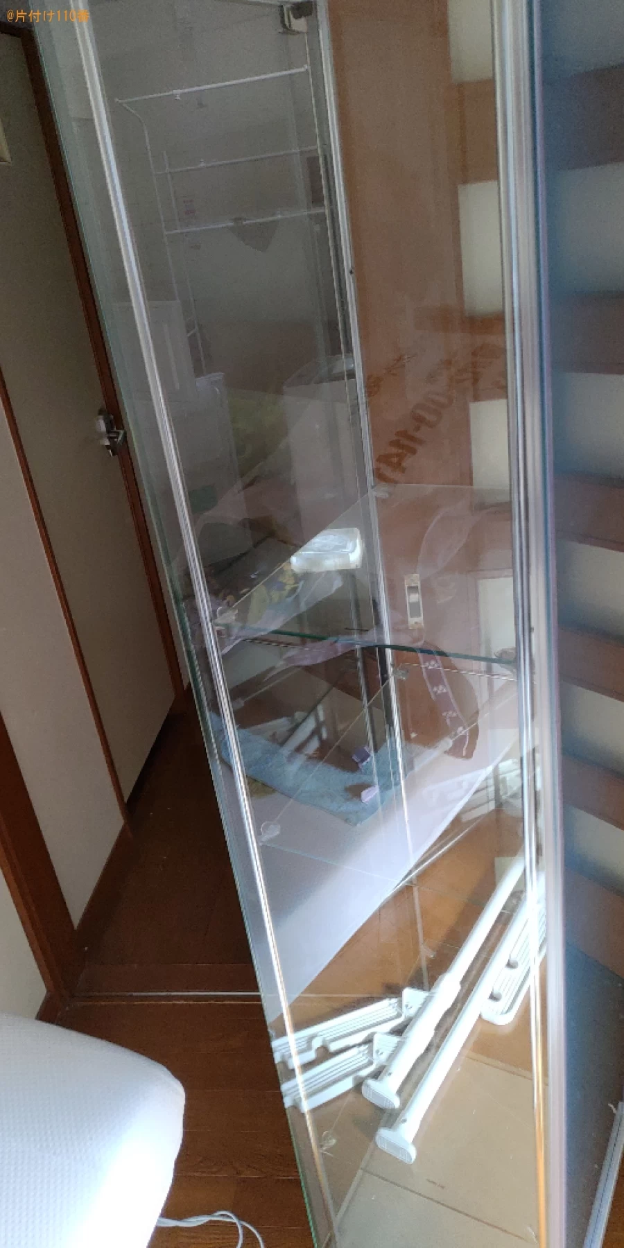 【長岡市学校町】冷蔵庫、洗濯機、ガラスのショーケースの回収・処分