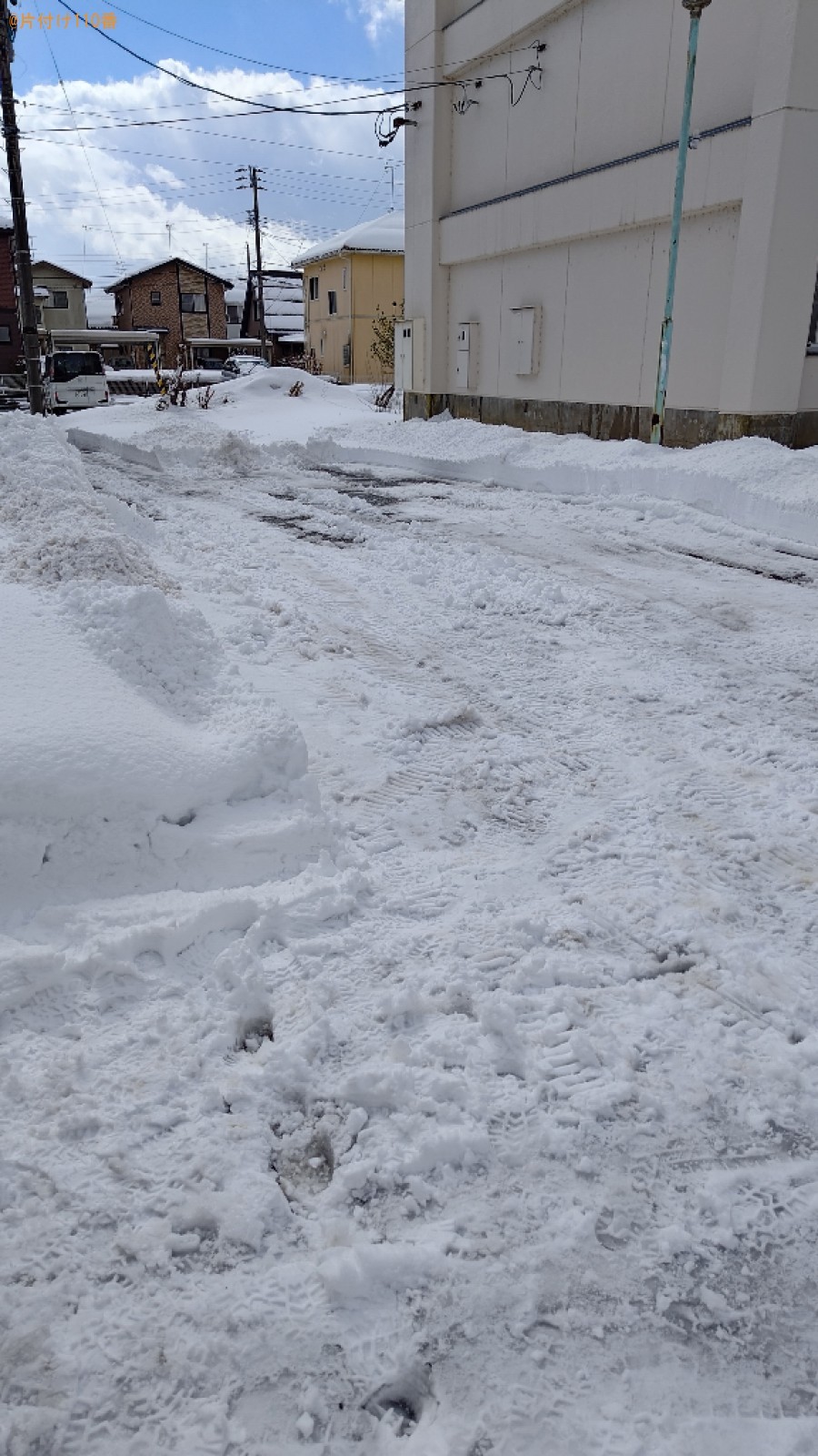 除雪作業ご依頼　お客様の声